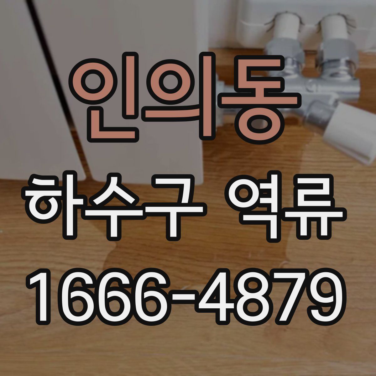인의동 하수구 역류