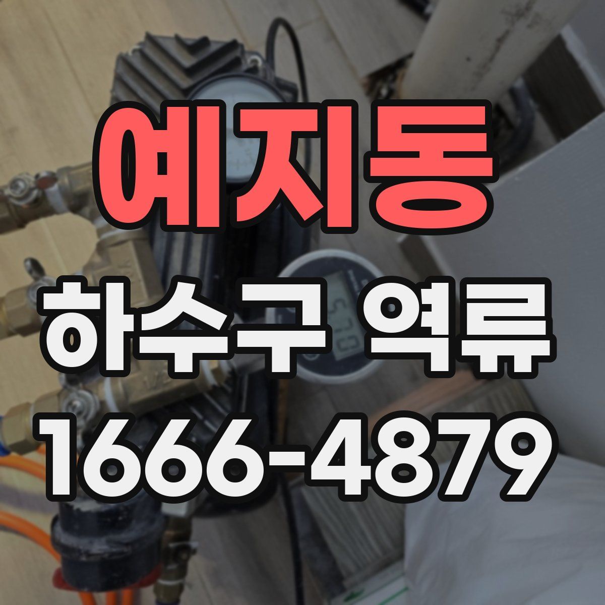 예지동 하수구 역류