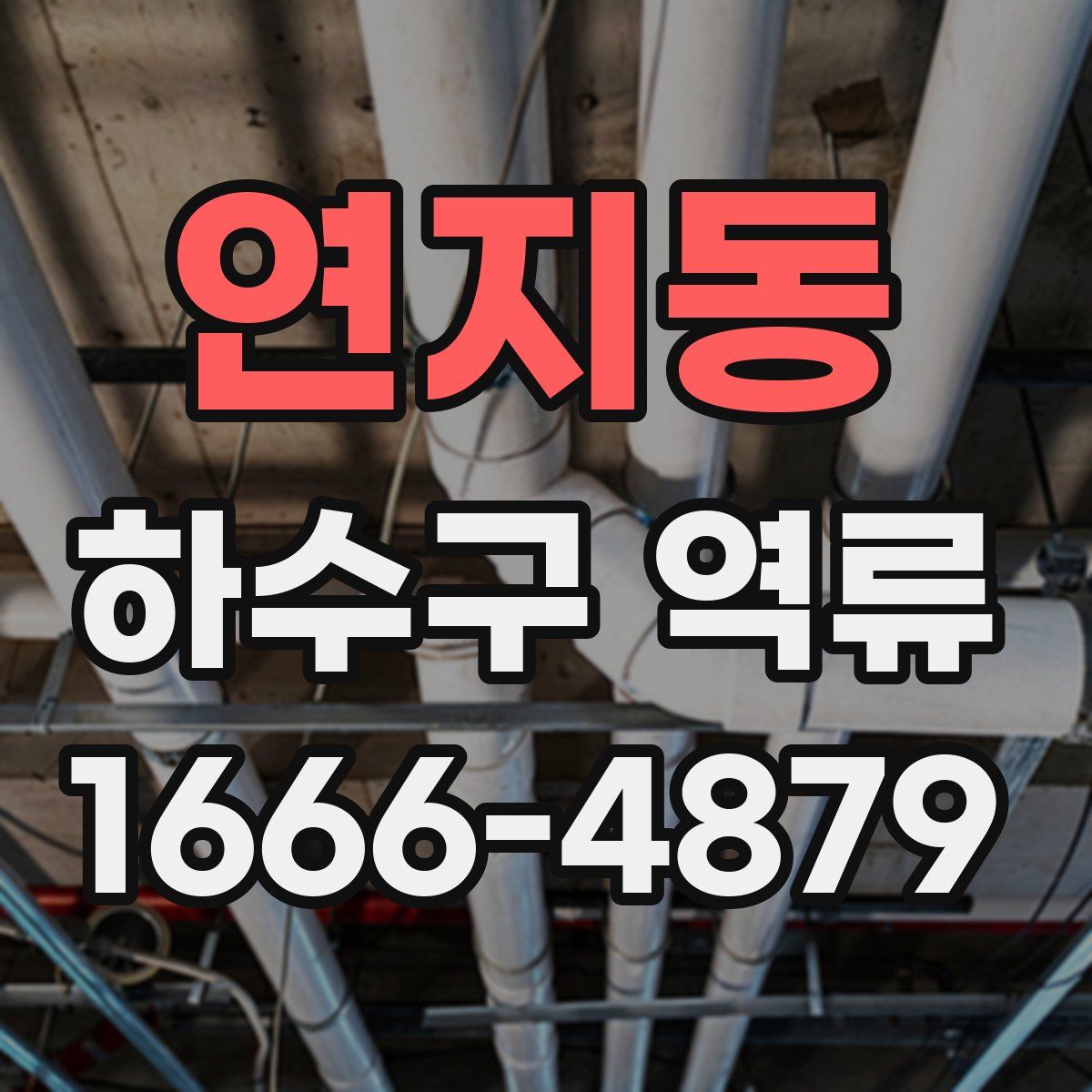 연지동 하수구 역류