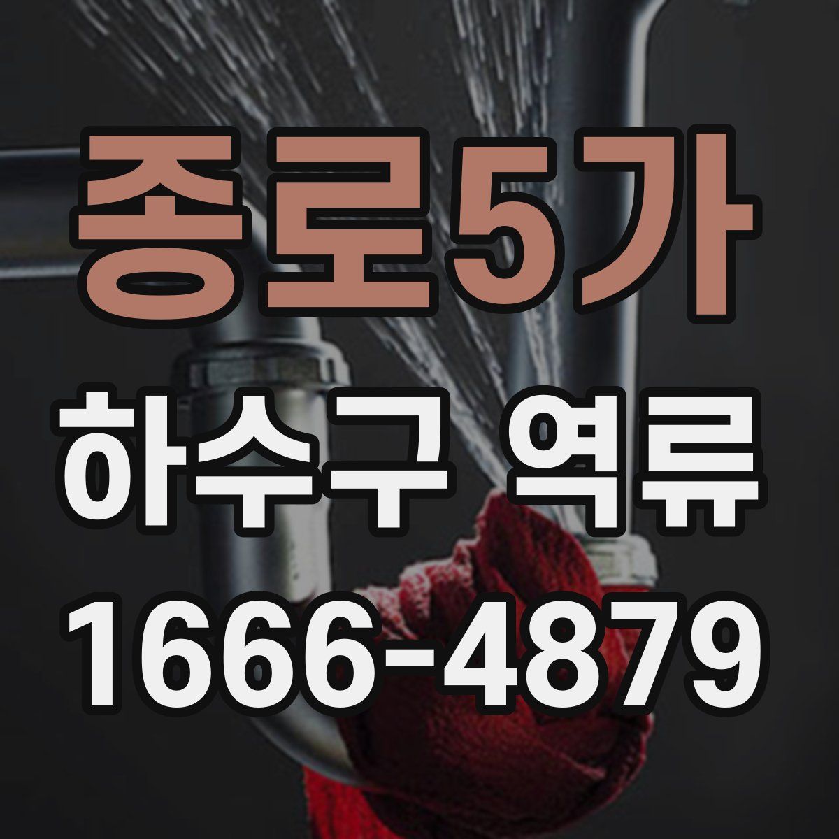 종로5가 하수구 역류