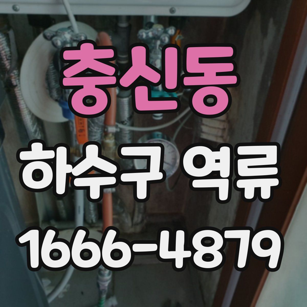 충신동 하수구 역류