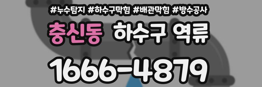 충신동 하수구 역류