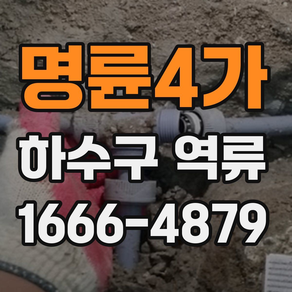 명륜4가 하수구 역류