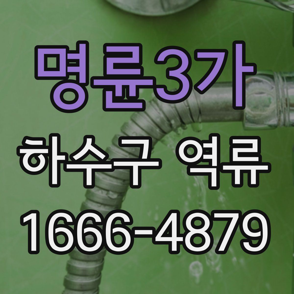 명륜3가 하수구 역류