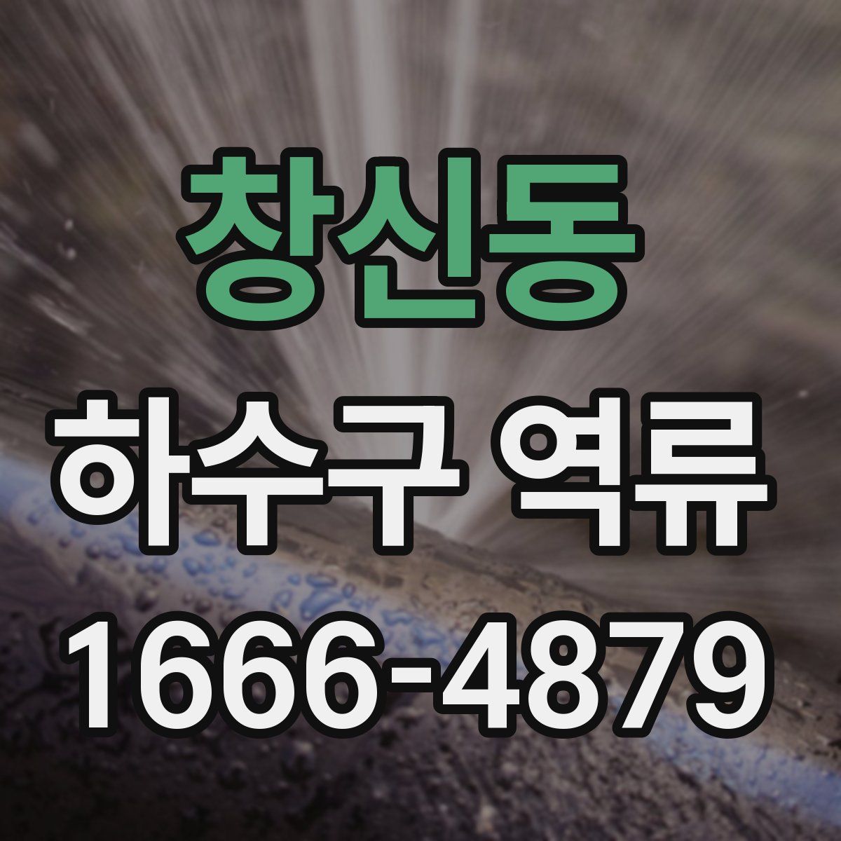 창신동 하수구 역류
