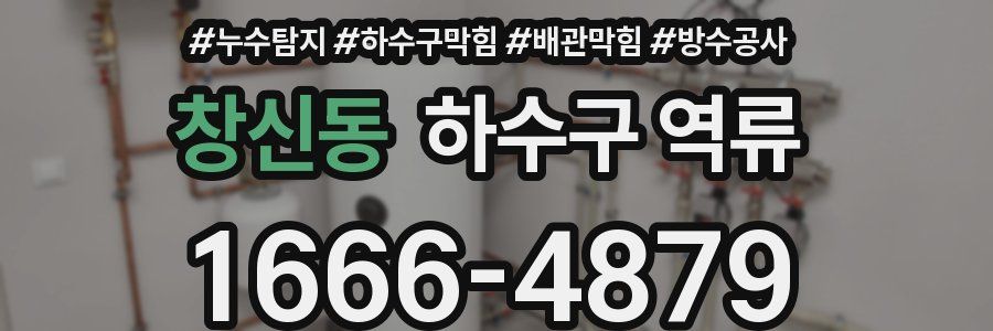 창신동 하수구 역류