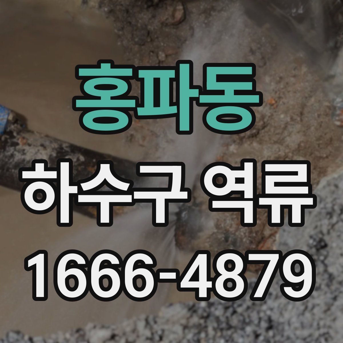 홍파동 하수구 역류