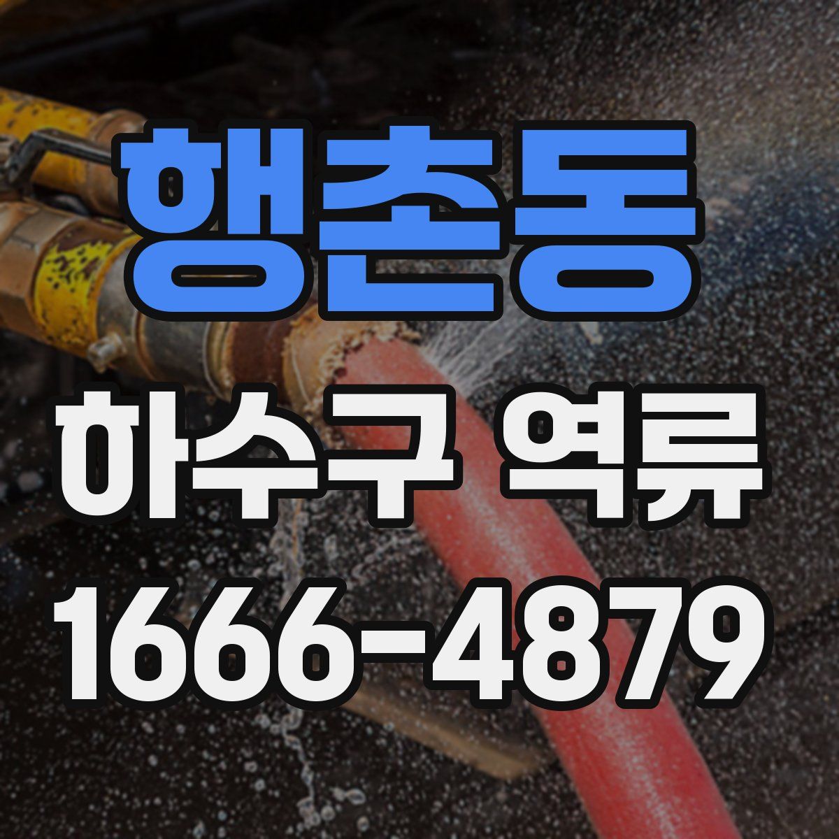 행촌동 하수구 역류