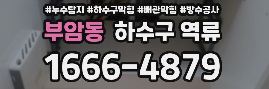 부암동 하수구 역류