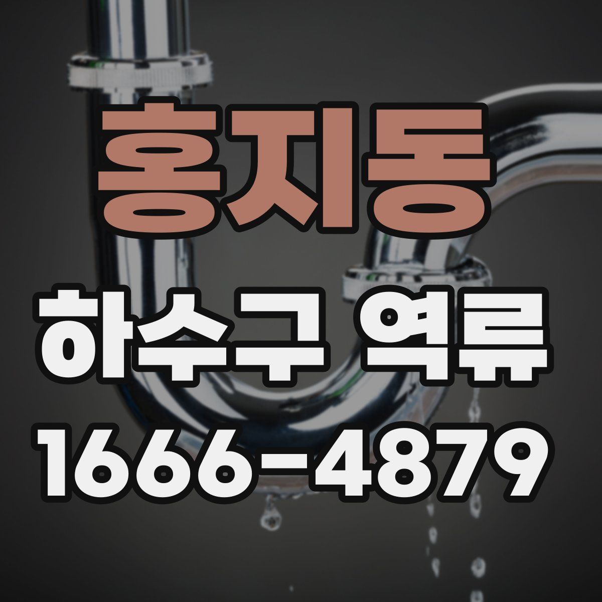 홍지동 하수구 역류