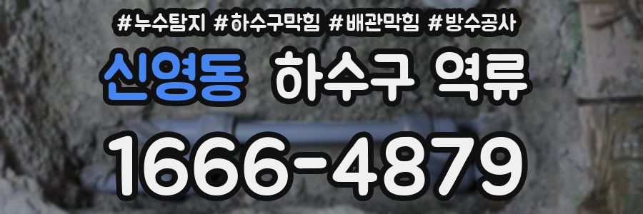 신영동 하수구 역류