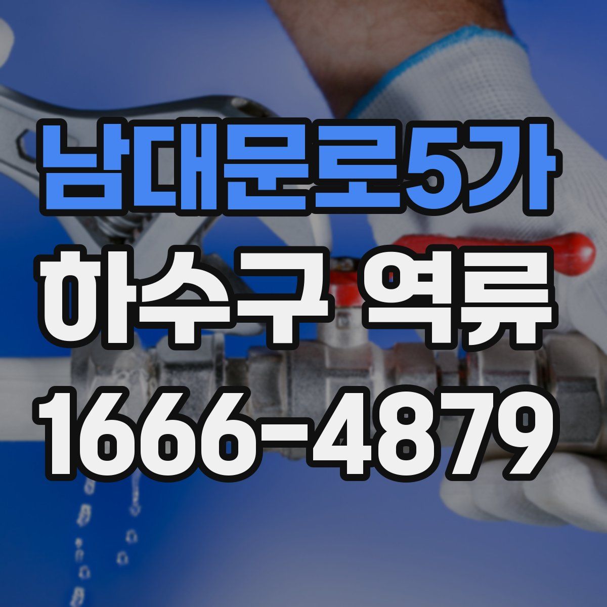 남대문로5가 하수구 역류