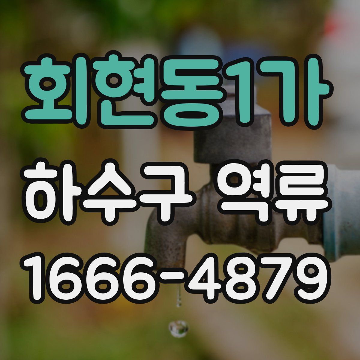 회현동1가 하수구 역류