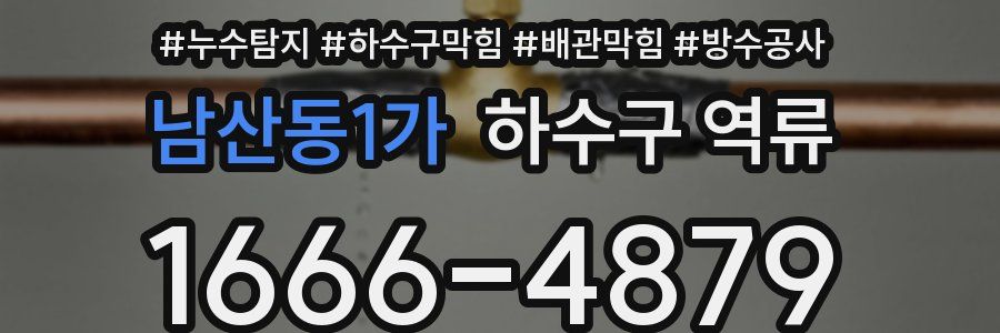 남산동1가 하수구 역류