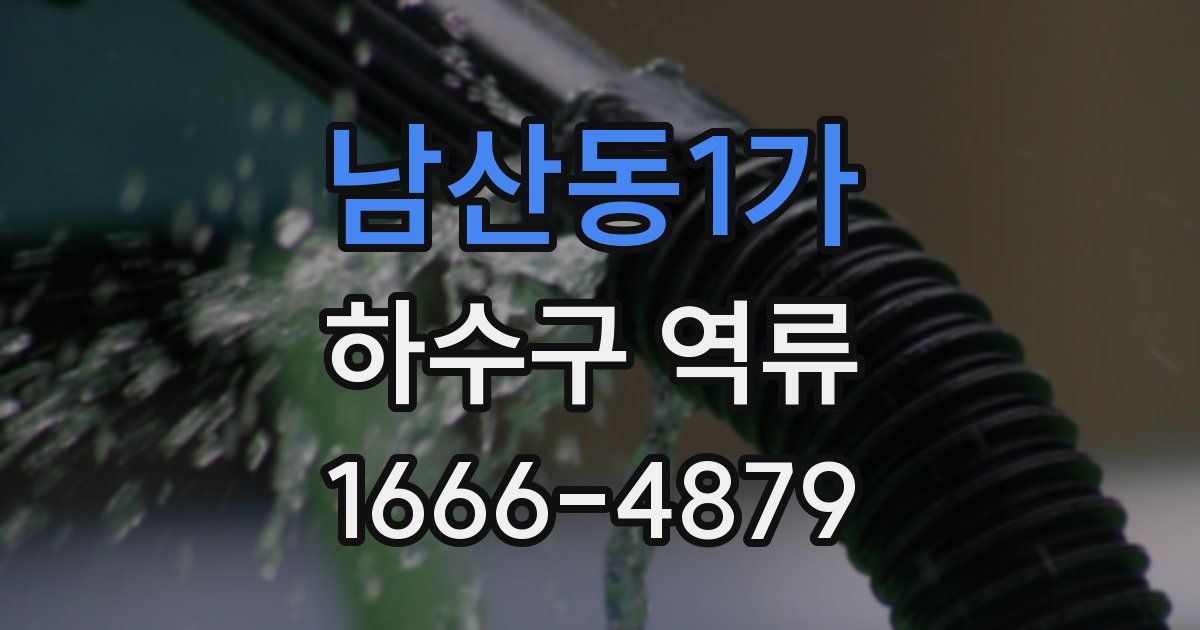 남산동1가 하수구 역류