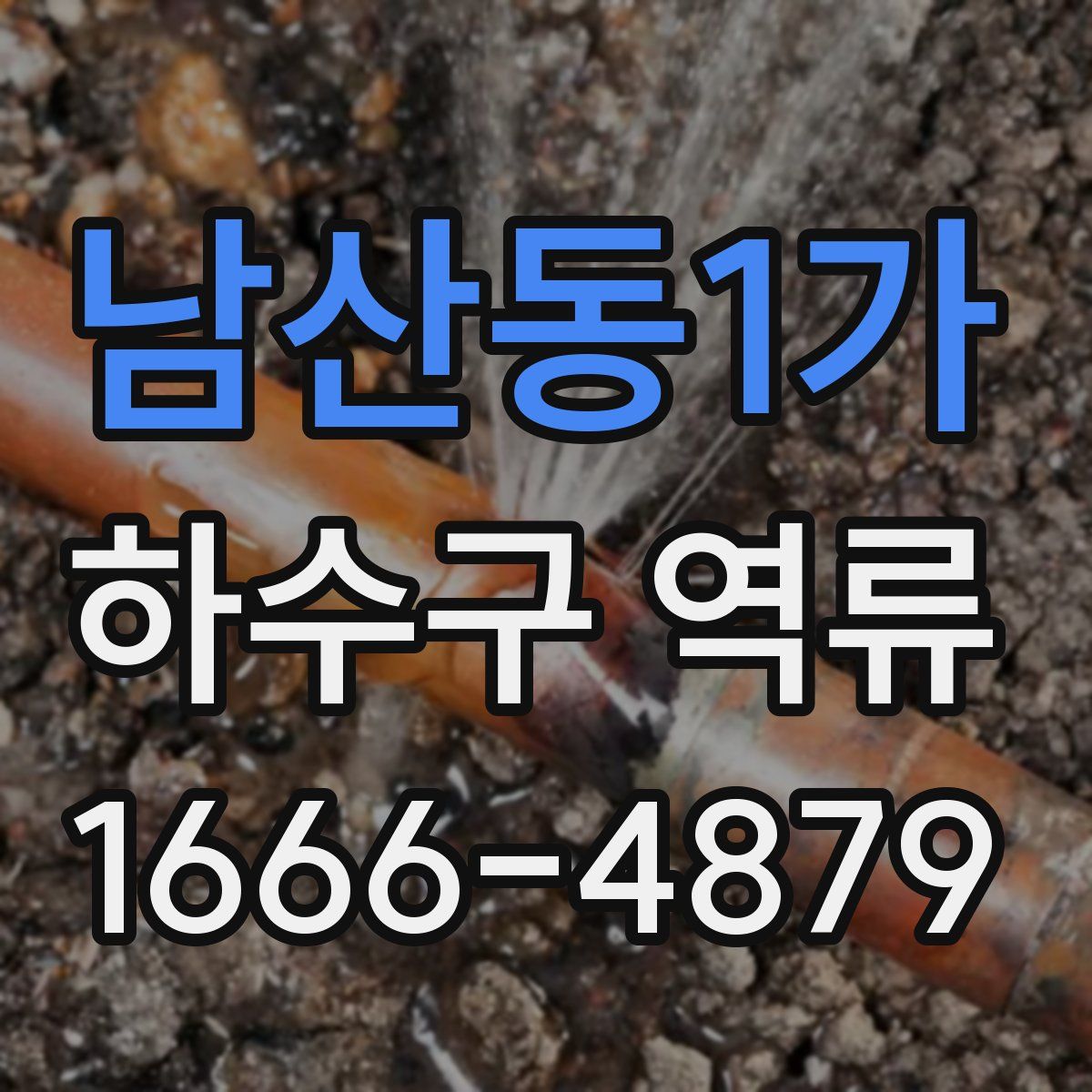남산동1가 하수구 역류