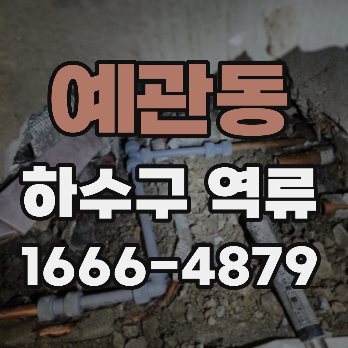 예관동 하수구 역류