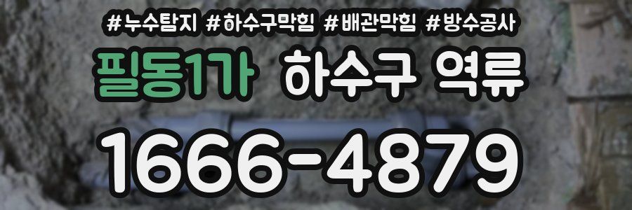 필동1가 하수구 역류