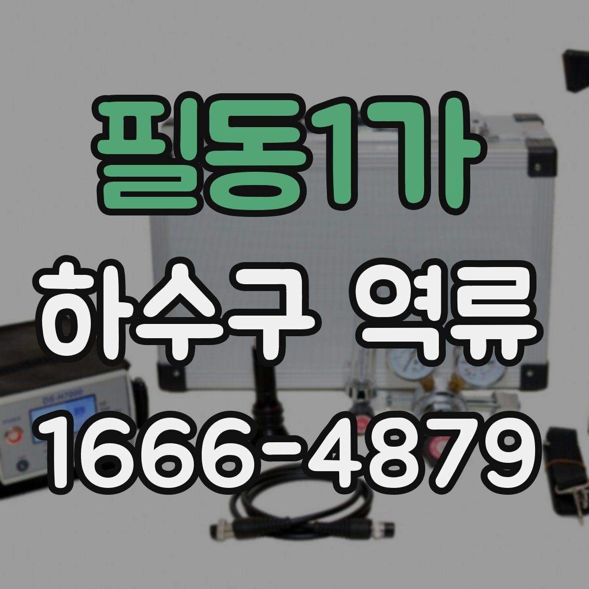 필동1가 하수구 역류