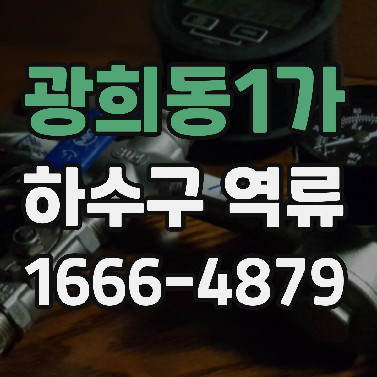 광희동1가 하수구 역류