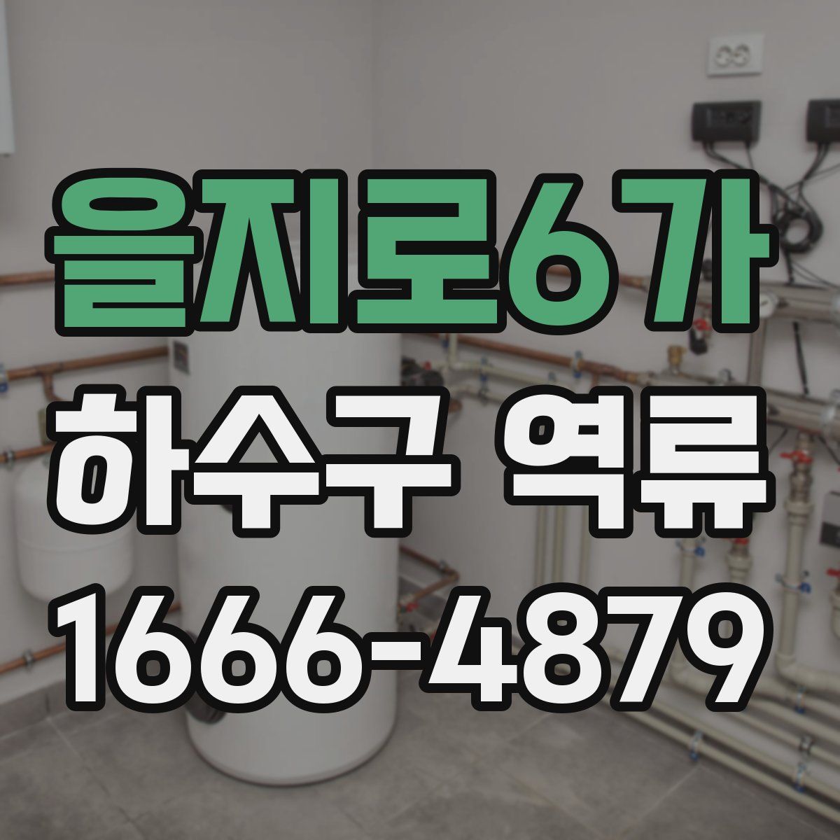 을지로6가 하수구 역류