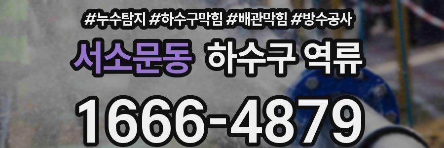 서소문동 하수구 역류