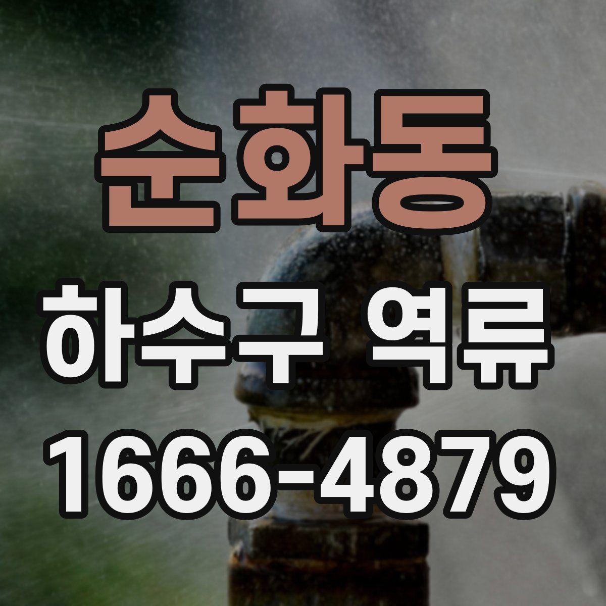 순화동 하수구 역류