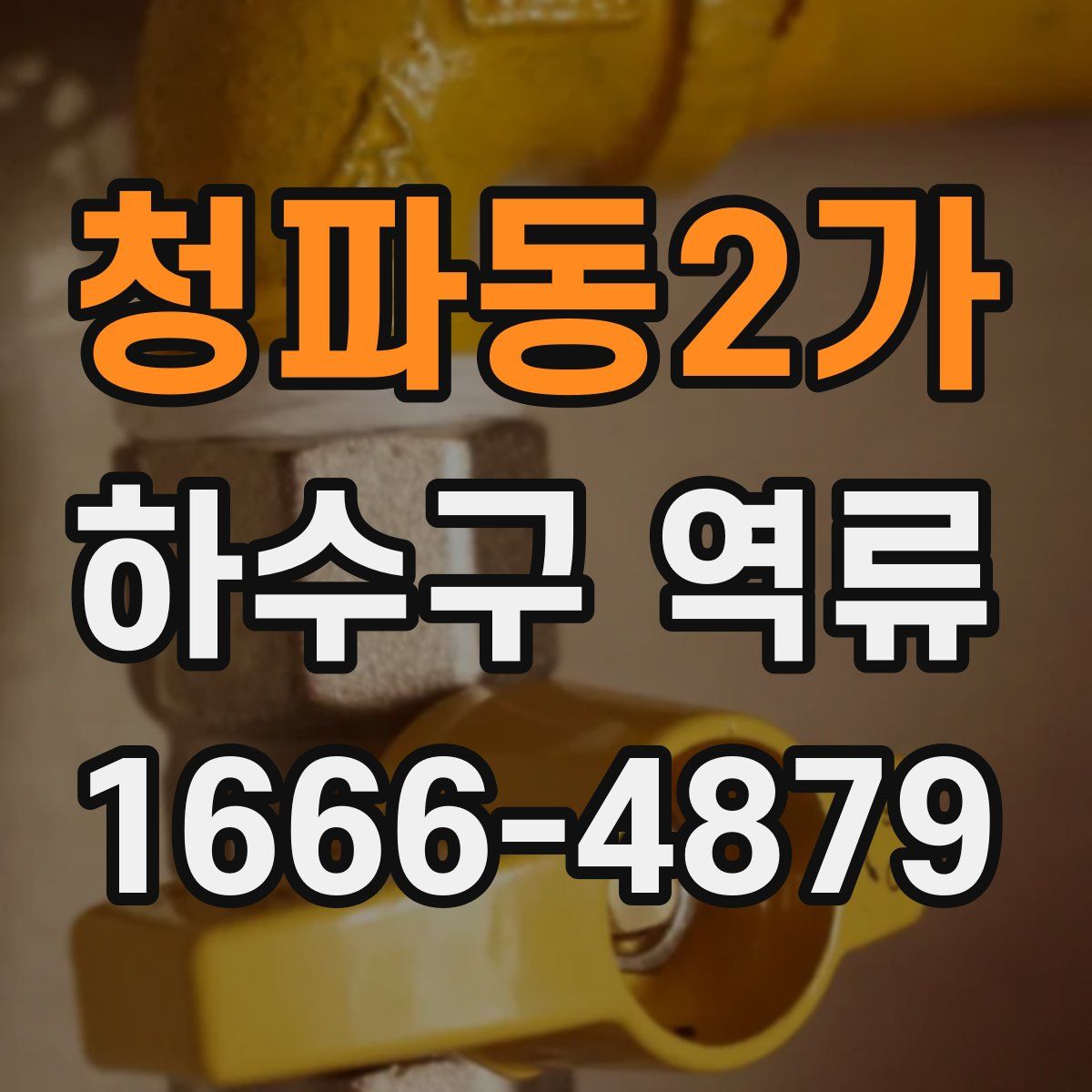 청파동2가 하수구 역류