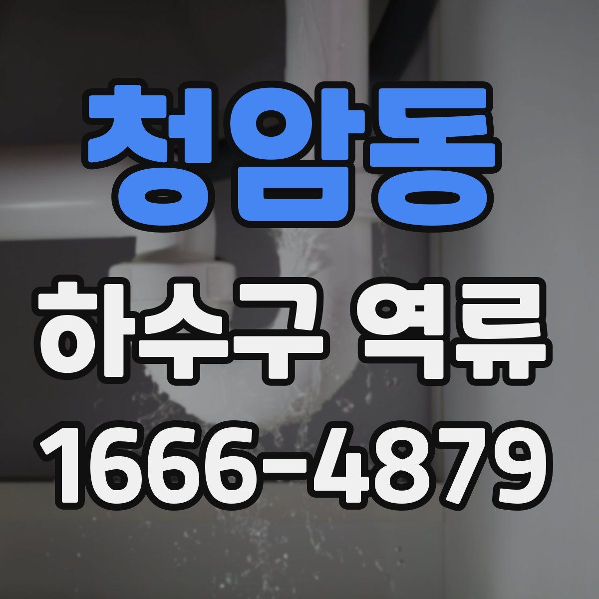 청암동 하수구 역류
