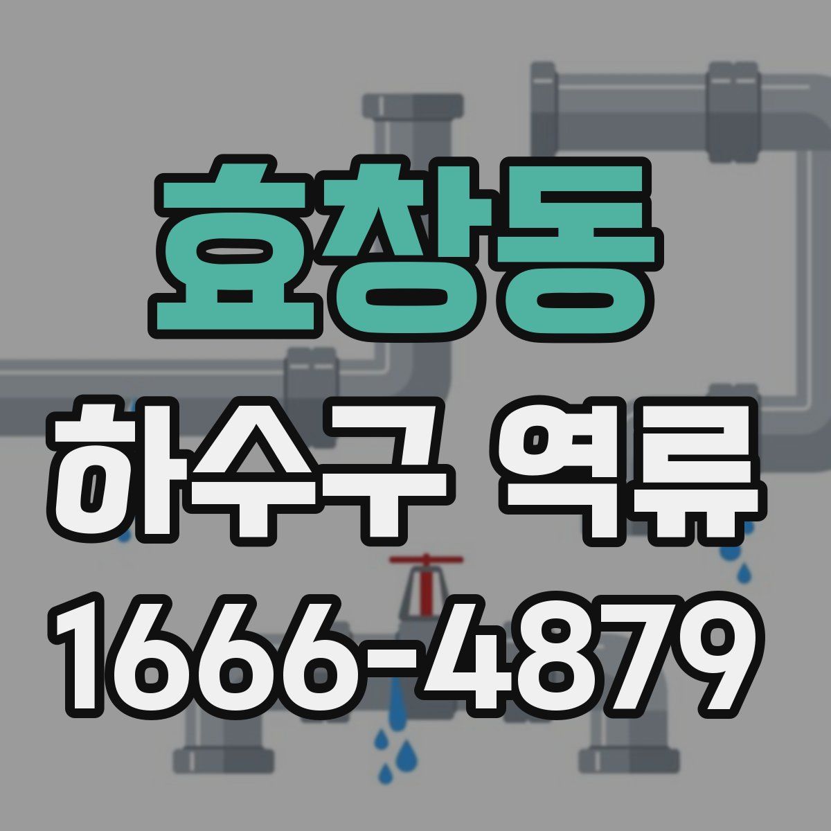 효창동 하수구 역류