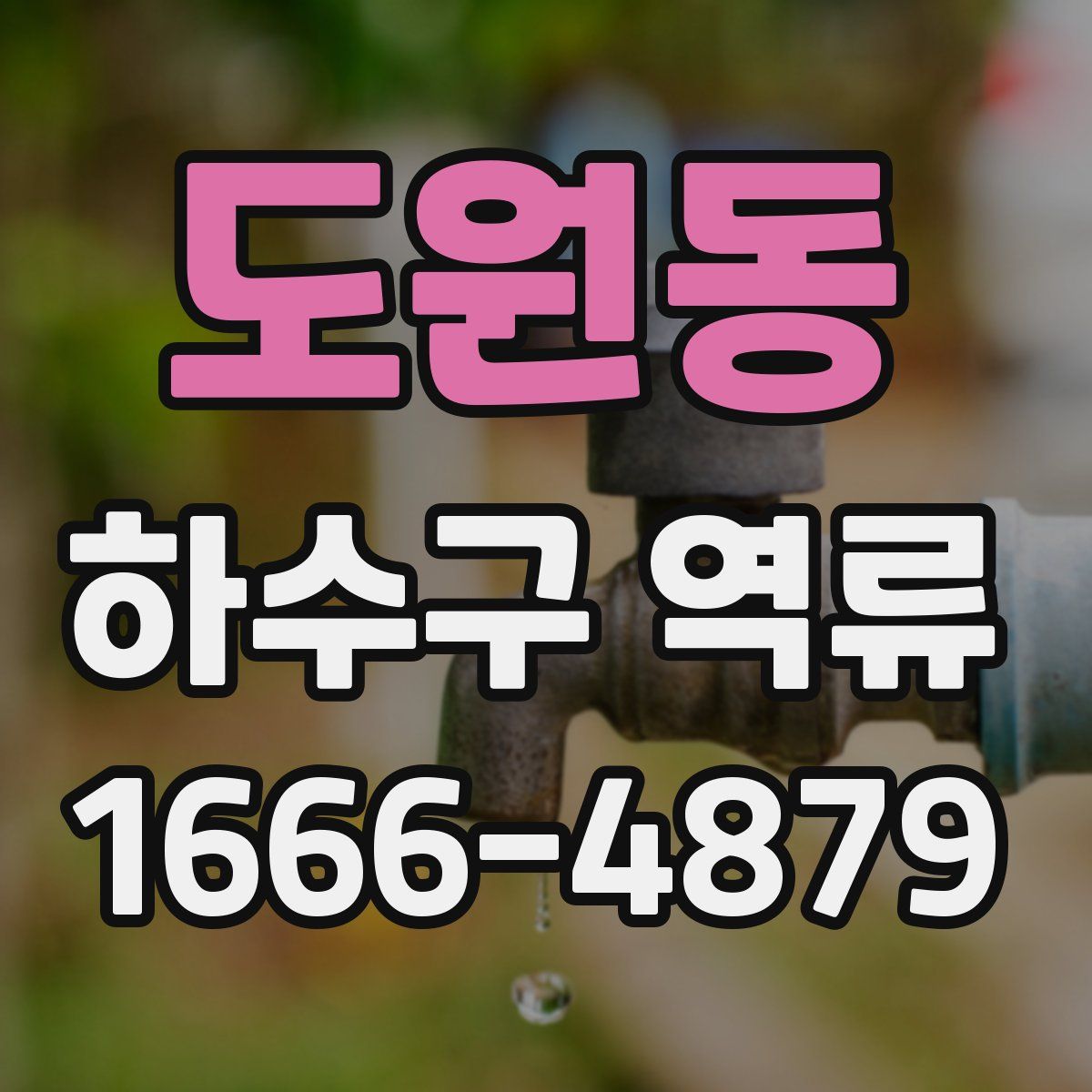 도원동 하수구 역류