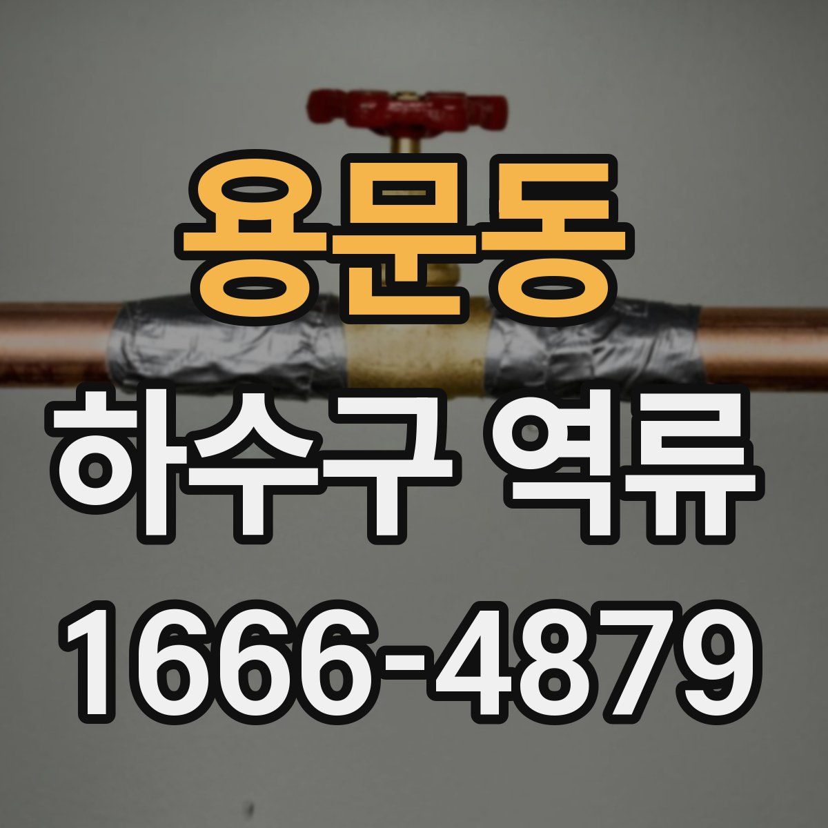 용문동 하수구 역류