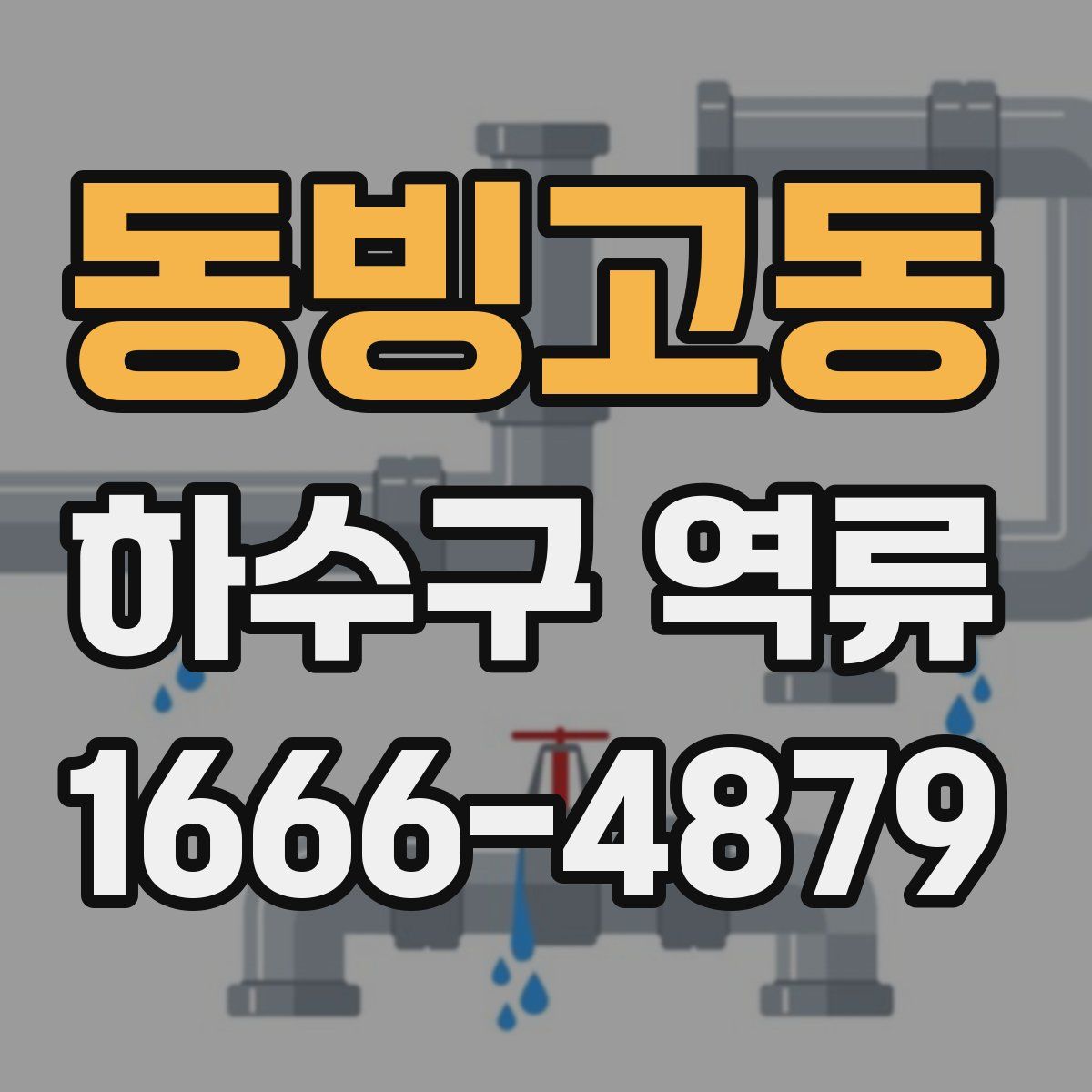 동빙고동 하수구 역류