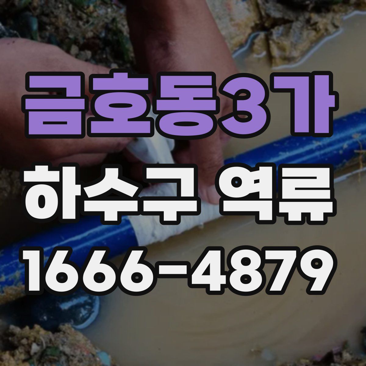 금호동3가 하수구 역류