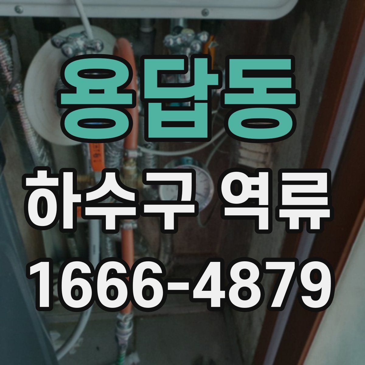 용답동 하수구 역류