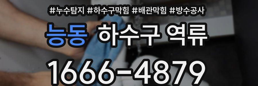 능동 하수구 역류