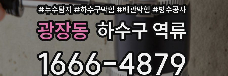 광장동 하수구 역류