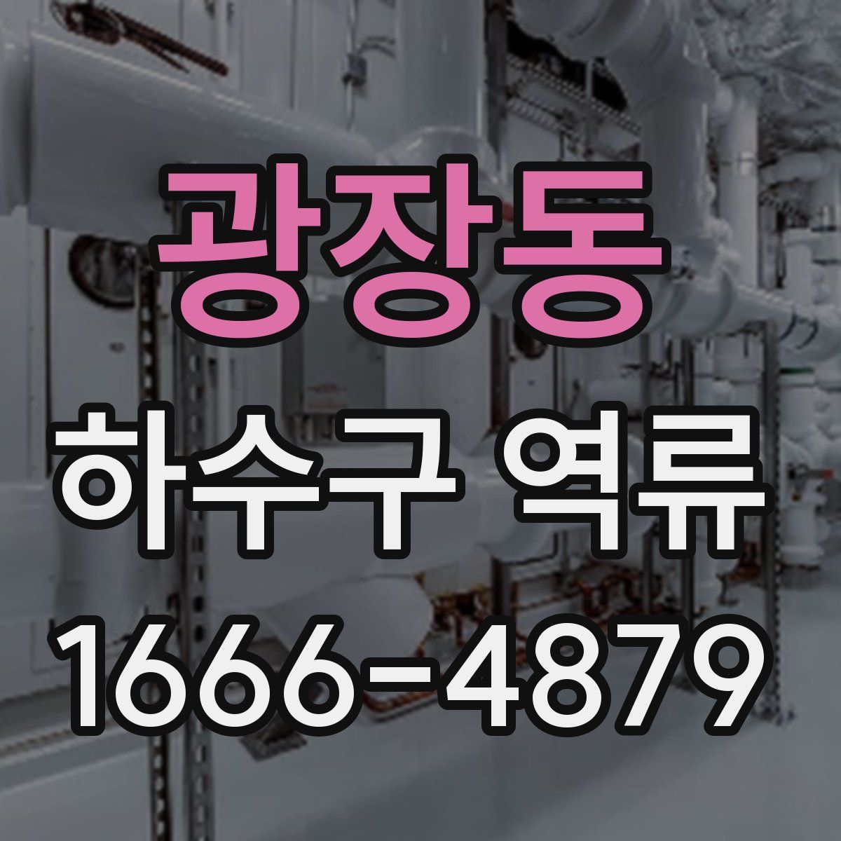 광장동 하수구 역류