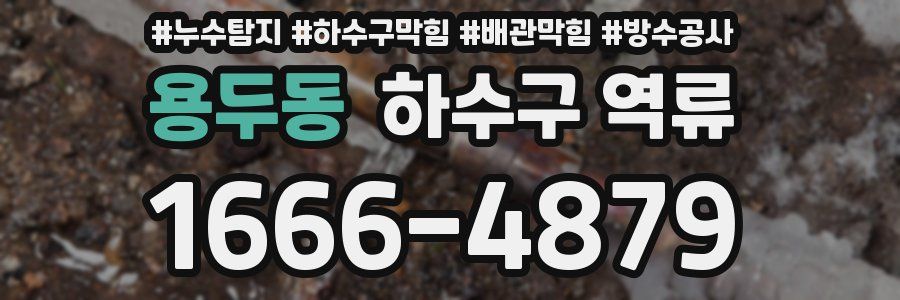 용두동 하수구 역류