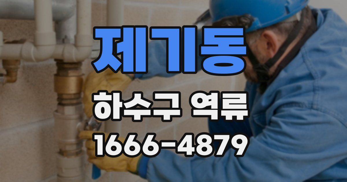 제기동 하수구 역류