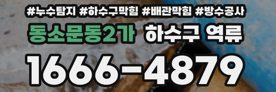 동소문동2가 하수구 역류