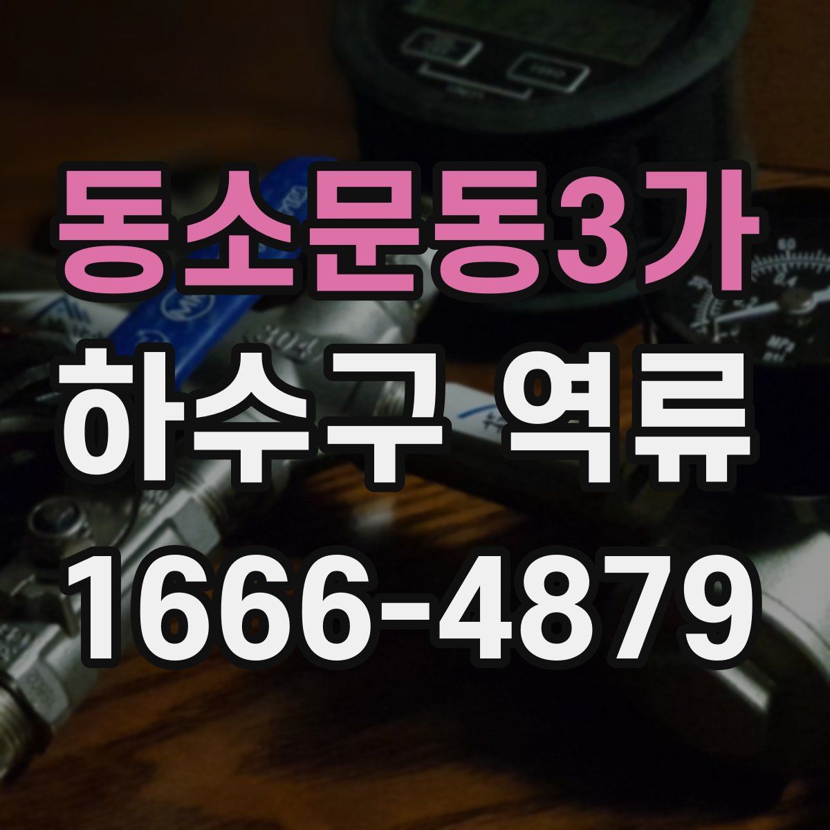 동소문동3가 하수구 역류
