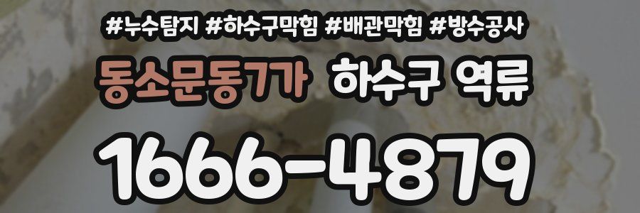 동소문동7가 하수구 역류