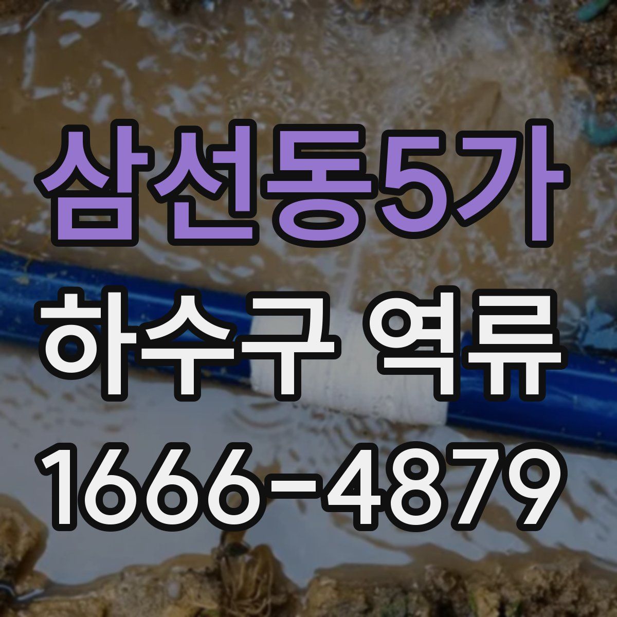 삼선동5가 하수구 역류