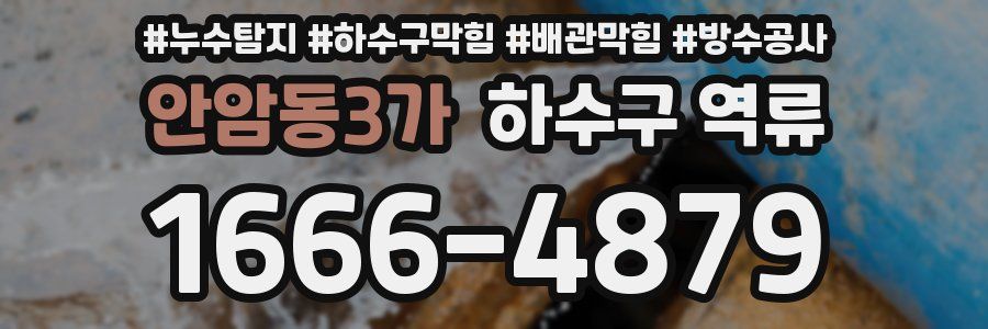 안암동3가 하수구 역류