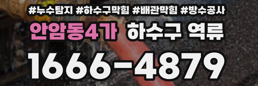 안암동4가 하수구 역류