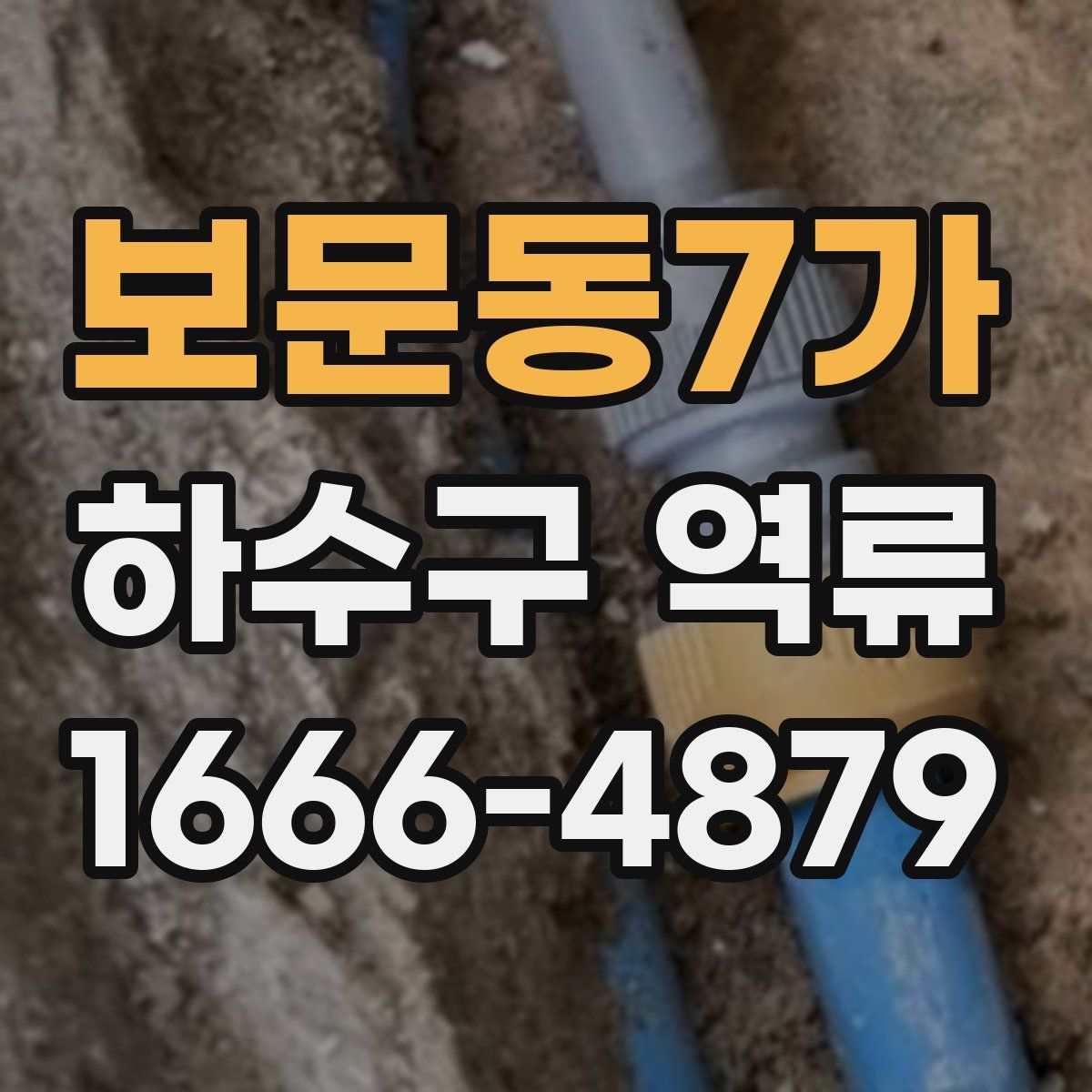 보문동7가 하수구 역류
