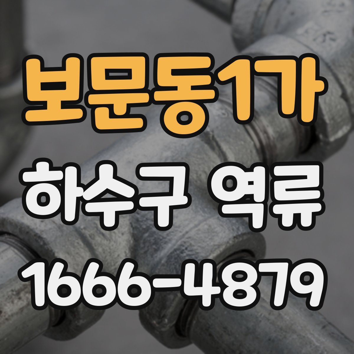 보문동1가 하수구 역류