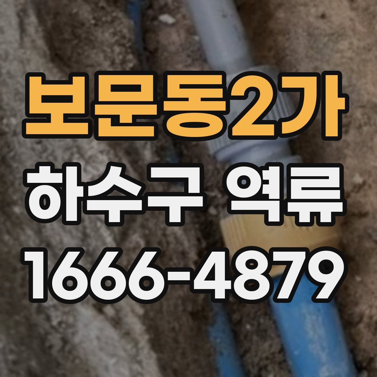 보문동2가 하수구 역류