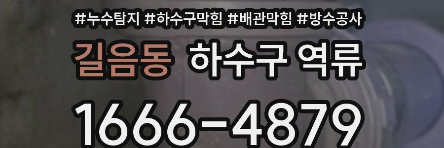 길음동 하수구 역류